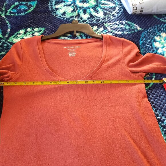 AMERICAN EAGLE Soft & Sexy Plush Long Sleeve Sweater Top - Brown, Size XS - Picture 13 of 16